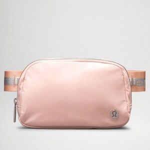 Authentic LULULEMON Everywhere Belt Bag WORDMARK Pink Mist/Silver/White Opal NEW